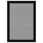 Bazaarforum Pamuk Dokuma Taban Kaymaz Tüy Dökmeyen Sisal Desenli Halı Salon Halısı Mutfak Halısı Koridor Halısı, Siyah, 80 x 350cm, SSB-56-7