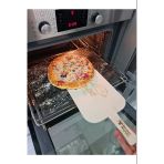 Bazalt Fırın Taşı 30X40cm Ve Ahşap Kürek - Mangal, Barbekü, Pişirme Taşı