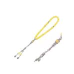 bazarhane P194610S3197 Doğaltaş Metal Püsküllü Yeşim Taşı Tesbih