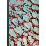 Bazen Defter Ebru Desenli Sırtı Bez Ciltli Defter No: AE03 - Çok Renkli - A5 (14,8 x 21cm) - Çizgisiz
