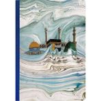 Bazen Defter Ebru Desenli Sırtı Bez Ciltli Defter No: AE08 - Çok Renkli - A5 (14,8 x 21cm) - Çizgisiz