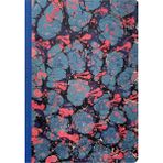 Bazen Defter Ebru Desenli Sırtı Bez Ciltli Defter No: AE11 - Çok Renkli - A5 (14,8 x 21cm) - Çizgisiz