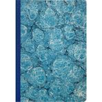 Bazen Defter Ebru Desenli Sırtı Bez Ciltli Defter No: AE16 - Çok Renkli - A5 (14,8 x 21cm) - Çizgisiz