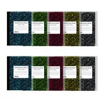 BAZIC Products Paket başına mini mermer Bileşim kitap, 11,4 x 8,3 cm, 80 Count (2)