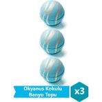 BB Bath Box Okyanus Kokulu Banyo Topu, Nem Bombası, Jakuzi, Küvet & Manikür, Pedikür Topu 3 Adet 130 Gr