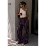 bb butik basic Desenli Bol Paça Viskon Pantolon Günlük Şık Kadın Pantolon MY3535