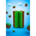 BB Craft Infinity Cube Fidget Oyuncak - Blok Temalı Stres Küpü - Yeşil - Kahverengi