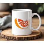BB Design BB Desing Fresh Tasarımlı Beyaz Seramik Baskılı Kupa Bardak 330 ml