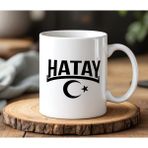 BB Design BB Desing Hatay Tasarımlı Beyaz Seramik Baskılı Kupa Bardak 330 ml
