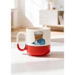 BB Design Depresso Tasarımlı Baskılı Seramik Pro Kupa Bardak 330ML - 001 - Beyaz - 300 ml