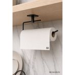 BB MAİSON Yapışkanlı Siyah Kağıt Havluluk Rulo Havluluk Mutfak Kağıtlık Peçetelik Dolap Altı Metal Askı Organizer