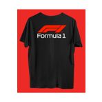 BB T SHIRTS F1 Formula %100 Pamuk Siyah Basic T-shirt