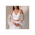 BBA TULLE STORE İNCİ KUMAŞ TÜL KOLLUK GELİN ELDİVEN DÜĞÜN NİKAH ELDİVEN GENİŞ KOLLUKİGELİN ELDİVENİ
