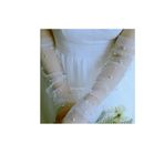 bbays new trend İnci Kumaş Gelin Eldiveni Parmaksız Eldiven Nikah Eldiveni ,Nikah Kolluk,Parmaksız Eldiven