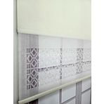 BBB Çift Mekanizmalı Keten Lazer Kesim Tül ve Stor Perde MLT1050 200x200 Ekru