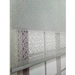 BBB Çift Mekanizmalı Keten Lazer Kesim Tül ve Stor Perde MLT1050 200x200 Gri