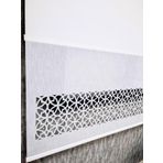 BBB Çift Mekanizmalı Keten Lazer Kesim Tül ve Stor Perde MLT5017 160x260 Beyaz