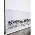 BBB Çift Mekanizmalı Keten Lazer Kesim Tül ve Stor Perde MLT5017 200x200 Beyaz