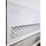 BBB Çift Mekanizmalı Keten Lazer Kesim Tül ve Stor Perde MLT5017 200x200 Gri