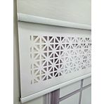BBB Çift Mekanizmalı Lazer Kesim Tül ve Stor Perde MLT1045 200x200 Beyaz