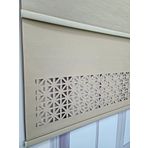 BBB Çift Mekanizmalı Lazer Kesim Tül ve Stor Perde MLT1045 200x200 Sütlü Kahve