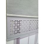 BBB Çift Mekanizmalı Lazer Kesim Tül ve Stor Perde MLT1045 200x260 Gri