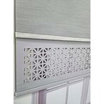 BBB Çift Mekanizmalı Lazer Kesim Tül ve Stor Perde MLT1045 220x200 Gri