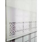 BBB Çift Mekanizmalı Lazer Kesim Tül ve Stor Perde MLTY1002 200x260 Beyaz