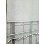 BBB Desenli Boncuklu Çift Mekanizmalı Tül Stor Perde Beyaz TS1095B 90x260 Beyaz