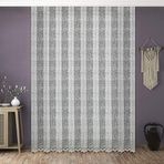 BBB ET3001 Zincir İp Çizgili Modern 120x260 cm Tül Perde