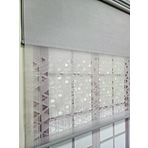 BBB Lazer Kesim Çift Mekanizmalı Tül Stor Perde Gri MLT5005 210x200