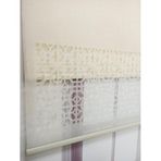 BBB Lazer Kesim Çift Mekanizmalı Tül Stor Perde Krem MLT5008K 140x260 Krem