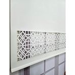 BBB ML104 130x260 cm Ekru Desenli Lazer Kesim Kalın Kumaşlı Stor Perde