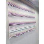 BBB MZ469-8605480635762 Pliseli Renk Geçişli Mürdüm Beyaz Zebra 130x260 cm Stor Perde
