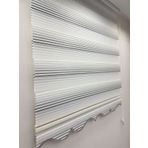 BBB MZ470 Pliseli Renk Geçişli Gri-Beyaz 160x200 Stor Zebra Perde