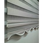 BBB MZ510 Brillant Gri Krem 110x260 cm Stor Perde