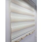 BBB MZ711-8605480658066 Pliseli Renk Geçişli Koyu Kahve Krem 160x200 cm Stor Zebra Perde