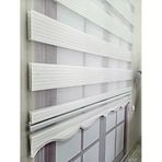 BBB Pliseli Stor Zebra Perde 3 Renk Seçeneği 250x200 Beyaz