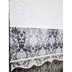 BBB Simli Damask Desenli Çift Mekanizmalı Tül Stor Perde Ekru MT1018S 200x200 Ekru