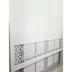BBB Stor Perde Desenli Lazer Kesim Kalın Kumaşlı ML104 - 90 x 260 cm - Beyaz