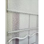 BBB Tomurcuk Desenli Çift Mekanizmalı Tül Stor Perde Ekru MT2012 190x200