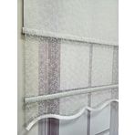 BBB Tomurcuk Desenli Çift Mekanizmalı Tül Stor Perde Ekru MT2012 200x260