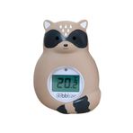 bblüv Raku Dijital Bebek Banyo Termometresi – 3’ü 1 Arada, Su ve Oda Termometresi (°C/°F)