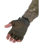 Bbox Tactical Outdoor Kesik Parmaksız Eldiven Asker Polis Dağcı Sporcu Bisikletçi Kemik Eldiveni - Haki
