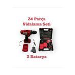 BBS 24 Parça Şarjlı Vidalama Seti 2 Bataryalı