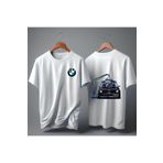 BBS CLOTHES BMW ÖN-ARKA ŞIK TASARIM BASKILI %100 PAMUK PREMIUM T-SHIRT