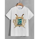 BBS Clothes Osmanlı Aile Arması Baskılıt-Shirt - Beyaz