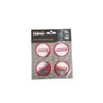 Bbs Jant Göbek Arma Takım Yapıştırma Kırmızı Krom 58Mm
