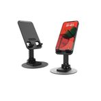 bbtech 360° Dönebilen Ayarlanabilir Katlanır Masa Üstü Telefon & Tablet Standı Telefon Tutucu Holder;Siyah