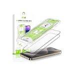 bbtech Apple iPhone 14 Pro ile Uyumlu Kolay Kurulum Ve Hizalama Aparatlı 5D Kırılmaz Full HD Ekran Koruyucu;Şeffaf